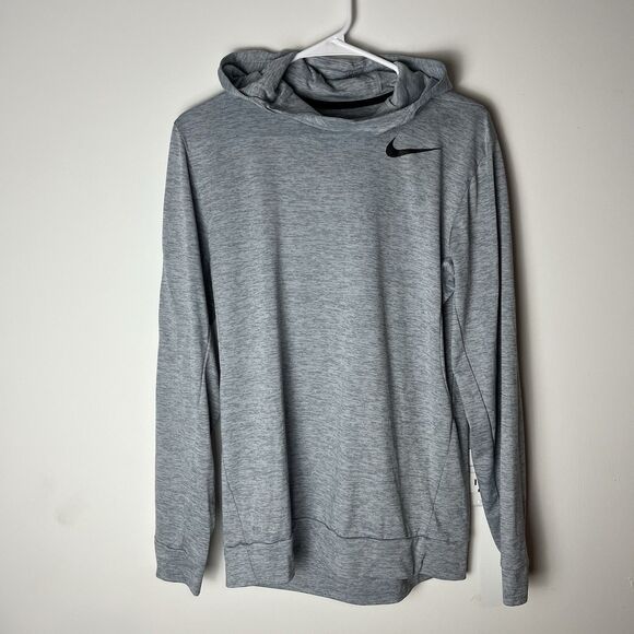Nike Elite Dri-Fit Basketball Hoodie Wolf Grey Men's Small 165 - Picture 1 of 5